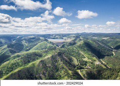 Aerial View Of The Black Hills Of South Dakota In Springtime