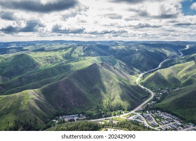 Aerial View Of The Black Hills Of South Dakota In Springtime