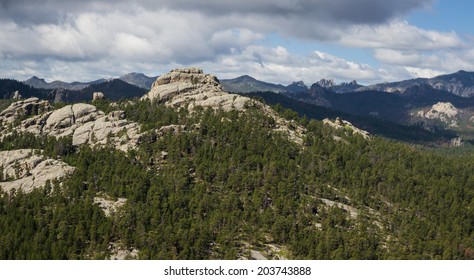 Aerial View Of The Black Hills Of South Dakota In Springtime