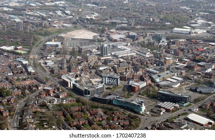 Aerial View Blackburn Town Centre Stock Photo 1702407238 34B