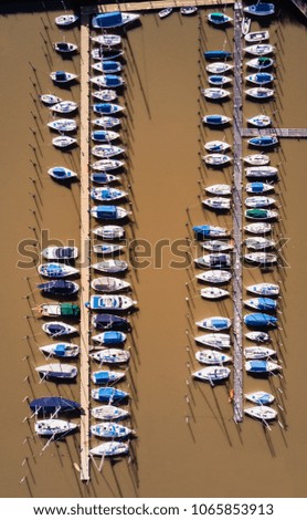 Similar – Image, Stock Photo Aerial View Of Luxury Yachts And Boats In Port At The Black Sea