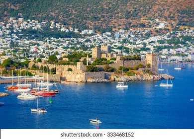 Aerial View Of Bodrum On Turkish Riviera.