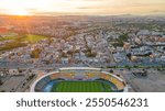 Aerial View of Bogota, Colombia: A Vibrant Urban Landscape Surrounded by Mountains