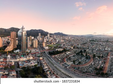 Aerial View Of Bogota And Its Modern Architecture