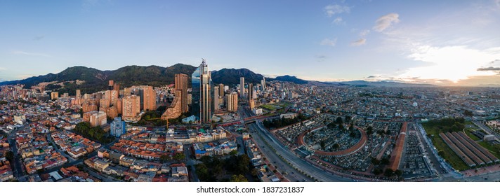 Aerial View Of Bogota And Its Modern Architecture