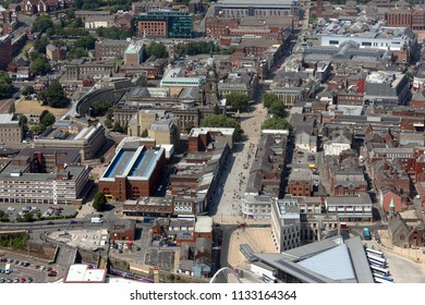 aerial view of Bolton town centre