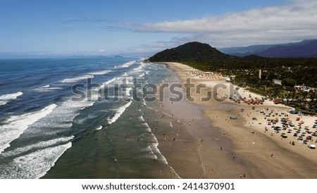 aerial view of boraceia beach in bertioga sp brazil Zdjęcia stock © 