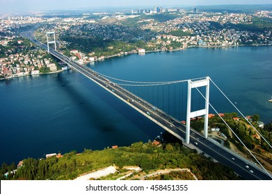 Aerial View Of Bosphorus Bridge  