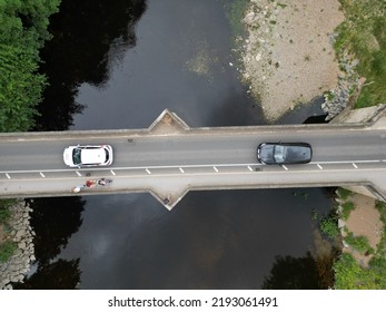 Aerial View Of Boston Spa Small Village And Remote Suburb Of  Leeds , West Yorkshire, England