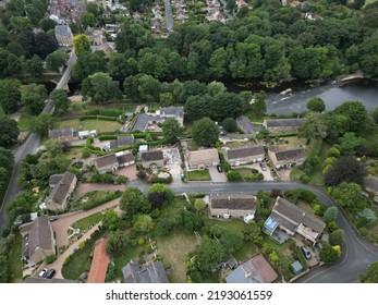 Aerial View Of Boston Spa Small Village And Remote Suburb Of  Leeds , West Yorkshire, England