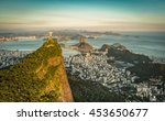 Aerial view of Botafogo Bay and Sugar Loaf Mountain, Rio De Janeiro, Brazil