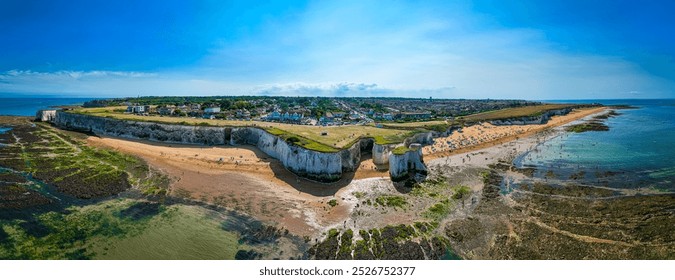 Aerial view of Botany Bay, a bay in Broadstairs facing the north sea, Kent, England, UK - Powered by Shutterstock