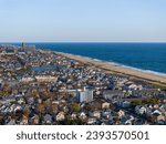 An Aerial view of Bradley Beach in Monmouth County