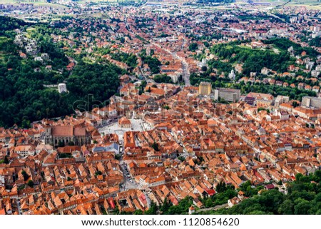 Similar – Aerial View Of Brasov City In Romania