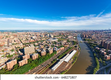 Aerial view of the Bronx, New York City