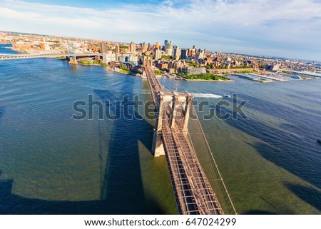 Similar – Foto Bild Brooklyn Bridge im Sonnenuntergang mit Schnee und Sonne