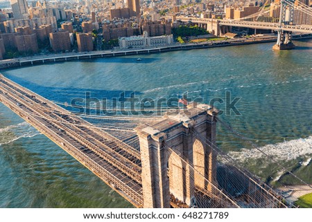 Similar – Image, Stock Photo View from Brooklyn to Manhattan