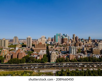 Aerial View Of Brooklyn Is The Most Populous Of Downtown Brooklyn New York City USA