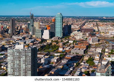 Aerial View Of Brooklyn, New York In The Summer