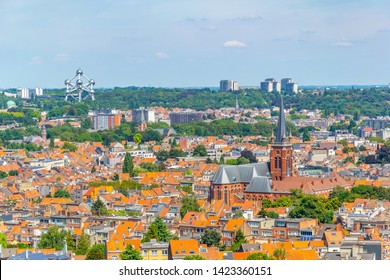 Aerial View Of Brussels From Koekelberg Basilica In Belgium