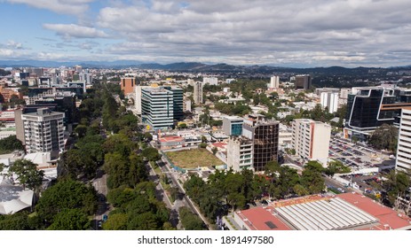 Aerial View Of Buildings In Guatemala City