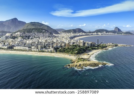 Similar – Image, Stock Photo Copacabana Brazil Beach