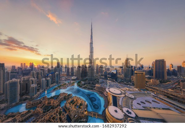 downtown dubai burj khalifa view