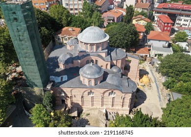 Aerial View Of Byzantine Church, Named 