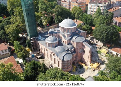 Aerial View Of Byzantine Church, Named 