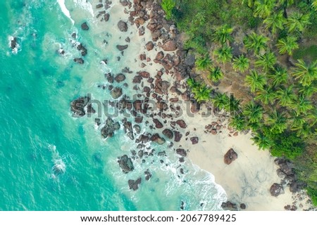 Aerial View of Cabo de Rama Beach Goa