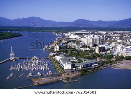 Aerial view of Cairns North Queensland.  australia