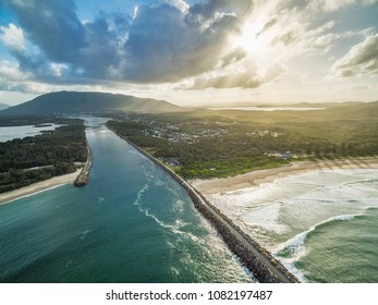 Aerial View Of Camden Haven Inlet In New South Wales, Australia