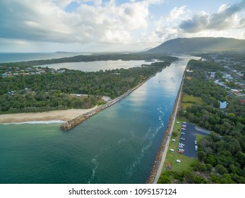 Aerial View Camden Haven Inlet. New South Wales, Australia