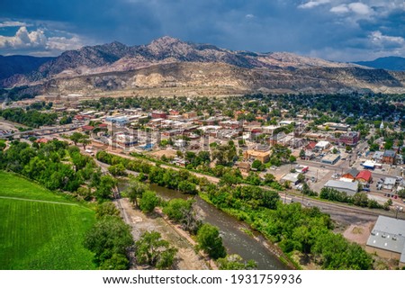 Aerial View of Canon, City in Colorado on the Arkansas River