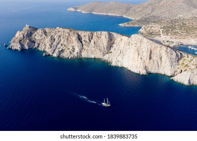 Aerial View Of Cape Knidos Datça Peninsula Turkey