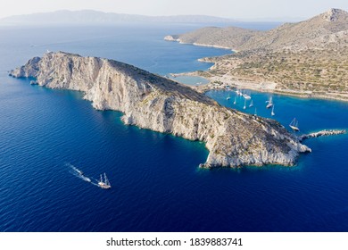 Aerial View Of Cape Knidos Datça Peninsula Turkey