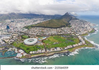 Aerial View Of Cape Town South Africa