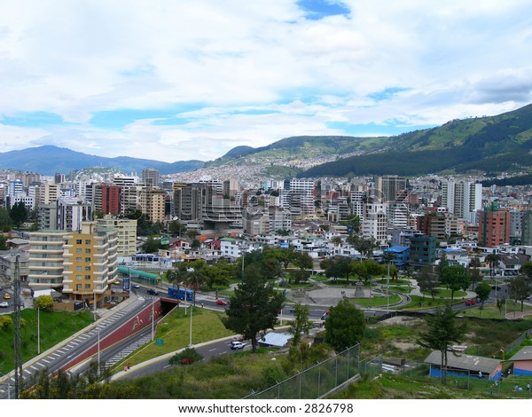 Aerial View Capital City Quito Ecuador Stock Photo (Edit Now) 2826798