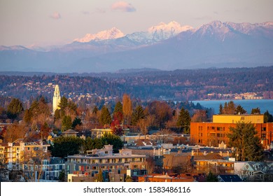 Aerial View Of The Capitol Hill District In Seattle, WA