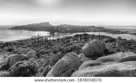 Similar – Image, Stock Photo Capo Testa Rock Ocean