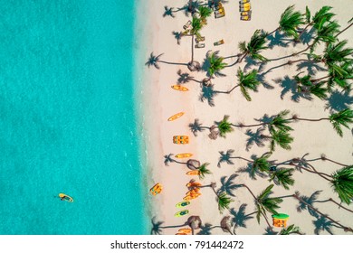 Aerial View Of Caribbean Resort, Bavaro, Dominican Republic