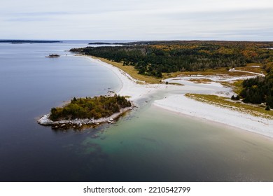 Aerial View Of Carter's Beach, Nova Scotia, Canada