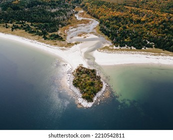 Aerial View Of Carter's Beach, Nova Scotia, Canada