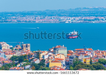 Similar – Image, Stock Photo Panorama of Lisbon, Portugal, after sunset