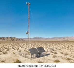 Aerial view of cellular communication tower - Powered by Shutterstock