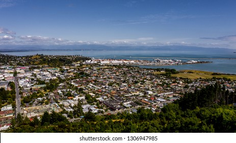 Aerial View From The Center Of New Zealand, Nelson, Aerial Photography Of Nelson, Drone Image New Zealand, Centre Of New Zealand In Nelson