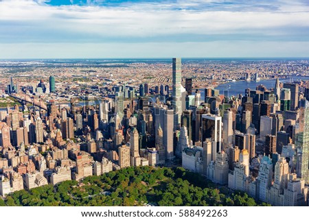 Similar – Image, Stock Photo Skyline Manhattan and Central Park, New York