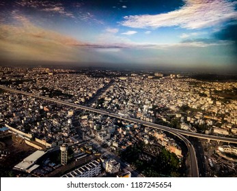 Aerial View Of Chandigarh City  