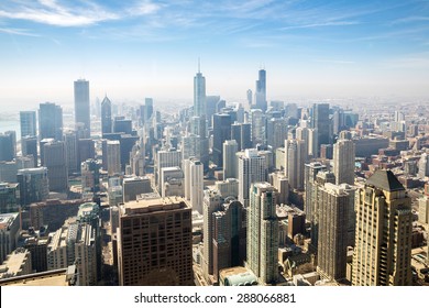 Aerial View Of Chicago City USA