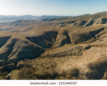 An aerial view of the Chihuahuan Desert in Texas